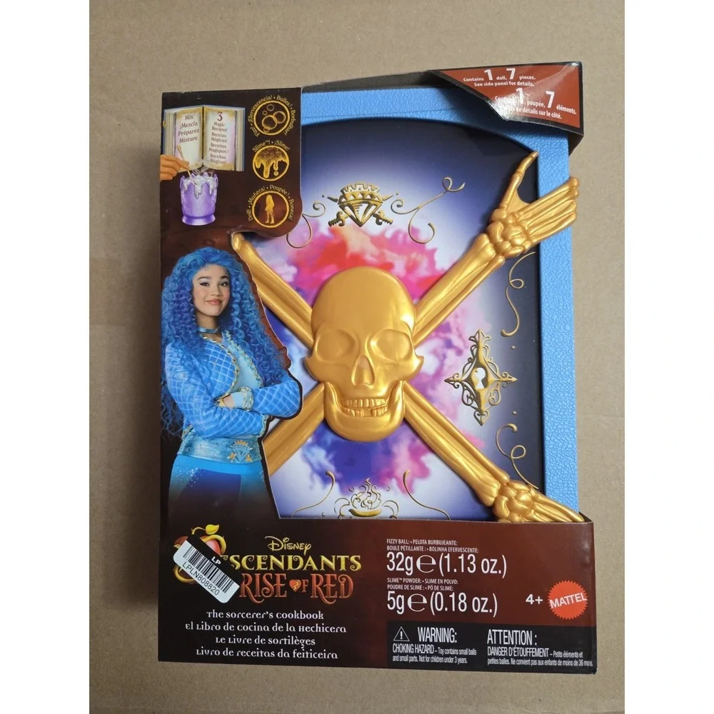 Disney Descendants Rise of Red Sorcerers Cookbook Mattel Doll Slime Fizzy Reveal
